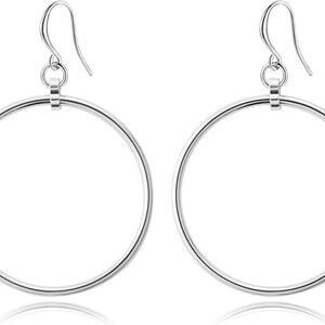 Gold Earrings for Women 14k Gold Plated Threaded Pearl Drop Earrings Hypoallerge